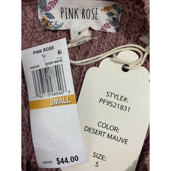 Pink Rose Dessert Mauve Juniors Sweater Warm Size - Picture 5 of 6